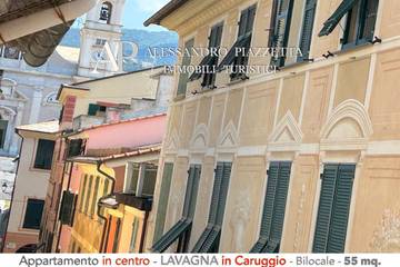 Gîte pour 4 personnes, avec balcon dans Lavagna