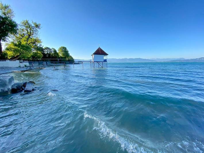 Hütte für 7 Personen, mit Garten und Ausblick sowie Pool und Sauna, mit Haustier am Bodensee - 2