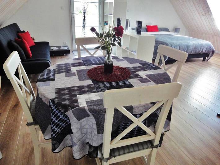 Gîte pour 5 personnes, avec Balcon et Terrasse ainsi que Jardin et Vue à Varades