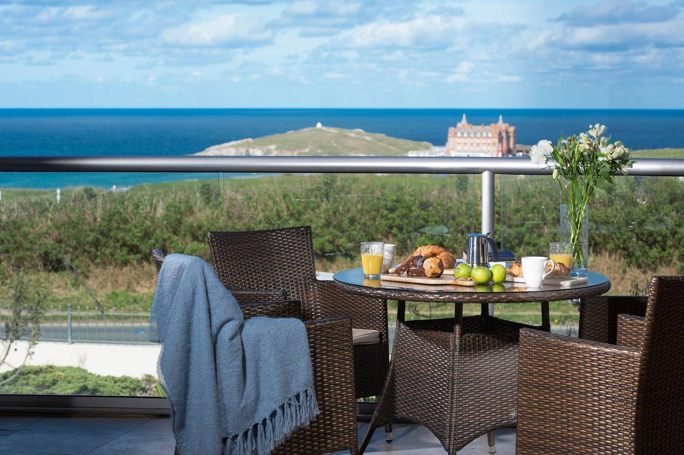 Ganze Ferienwohnung, Ferienwohnung für 4 Personen mit Balkon in Newquay, Cornwall