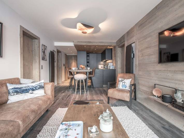 Ganze Wohnung, Courchevel 1550 - Wohnung 6/7 Pers. mit Wi-Fi, Haustiere erlaubt, Parkplatz in Saint-Bon-Tarentaise, Vanoise-Massiv