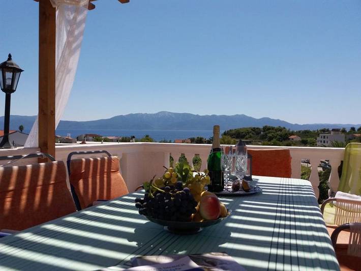 Maison d’hôte pour 3 personnes, avec Balcon ainsi que Terrasse et Jardin dans Hvar