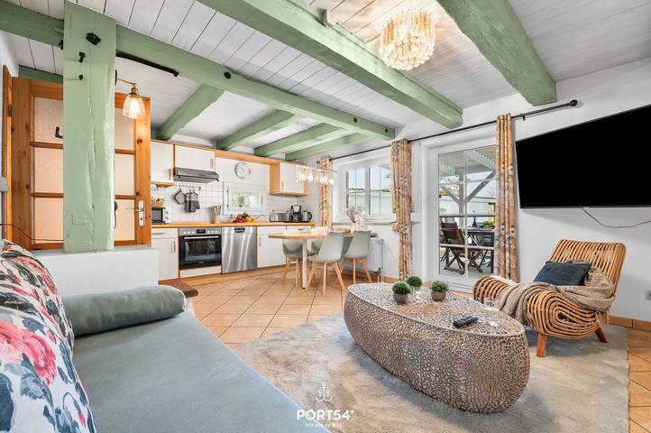 Ferienwohnung für 5 Personen, mit Terrasse und Garten sowie Ausblick an der Eider - 4