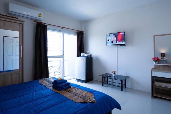 Auberge pour 2 personnes, avec balcon et vue dans Ban Bang Saen