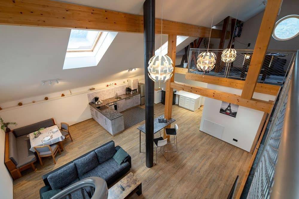 Ganze Wohnung, Turmhus - Appartement/Fewo, Dusche, Wc, 2 Schlafräume in Bürs, Rätikon Gebirgsgruppe