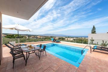 Villa per 7 Persone in Creta Costa Occidentale, Creta, Foto 4