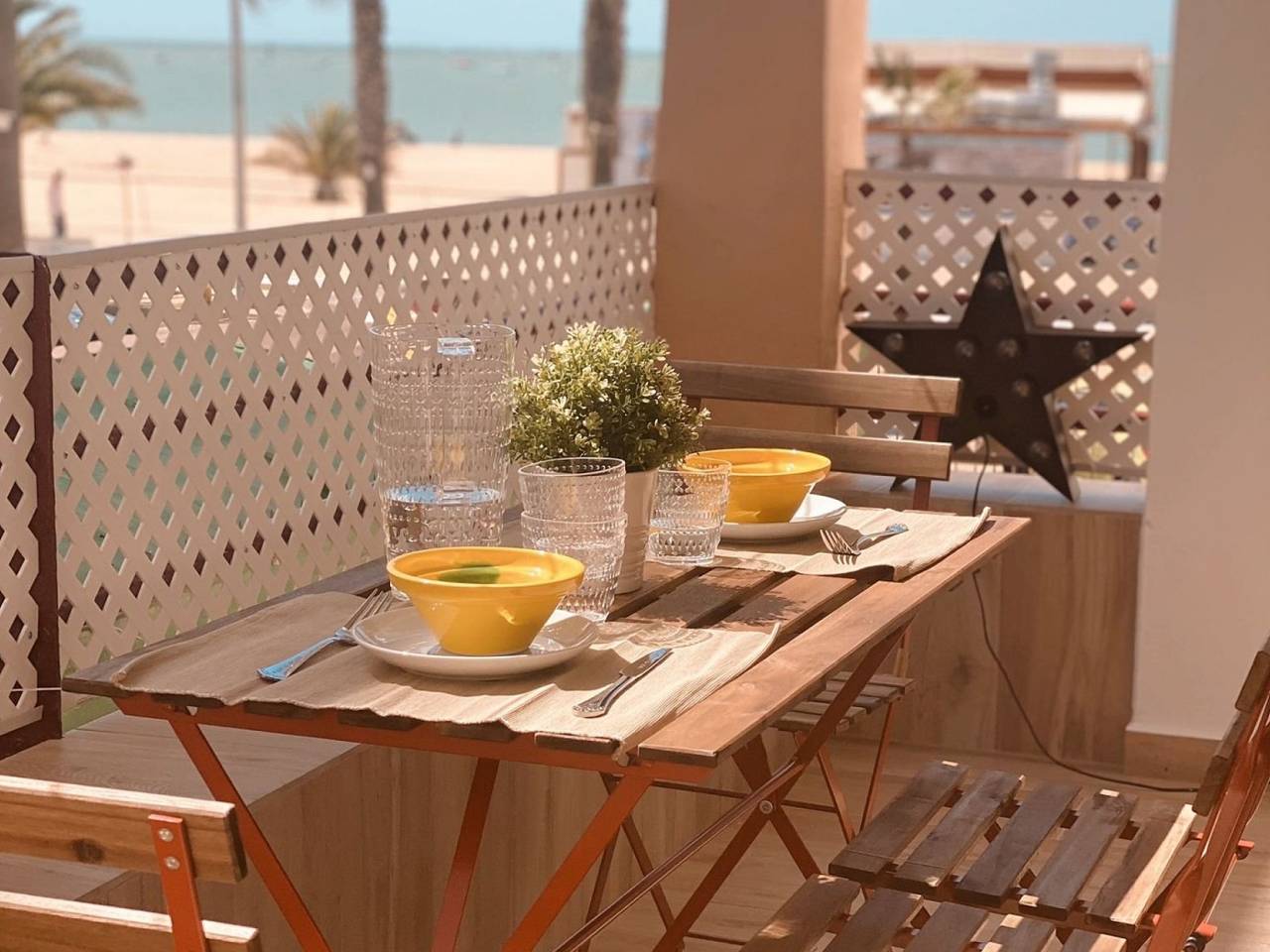 Ganze Ferienwohnung, Apartment mit Meerblick, Parkplatz, AC, Geschirrspüler und Internet in Sanlúcar de Barrameda, Costa de la Luz