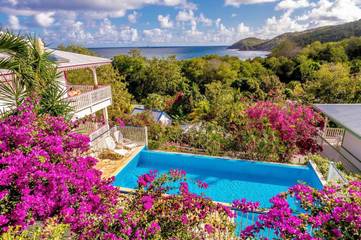 Hôtel pour 4 personnes, avec jardin et piscine dans Anse l'Etang