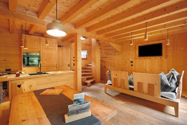 Hütte für 4 Personen, mit Garten und Sauna, mit Haustier am Kronplatz - 4