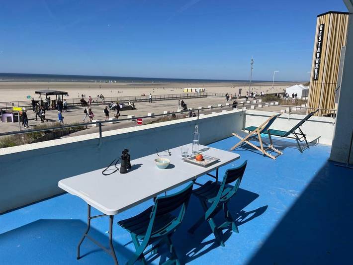 Location de vacances pour 5 personnes, avec vue et terrasse à Berck