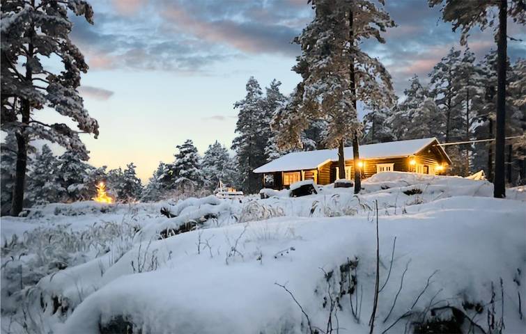Ferienhaus für 7 Personen mit Seeblick in Moss