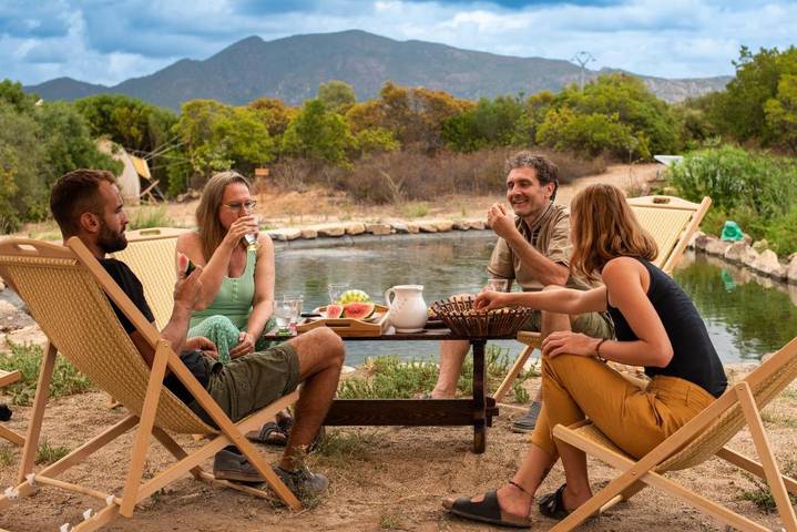 Casa vacanza per 4 persone, con Terrazza e Giardino nonché Vista lago e Panorama a San Vito