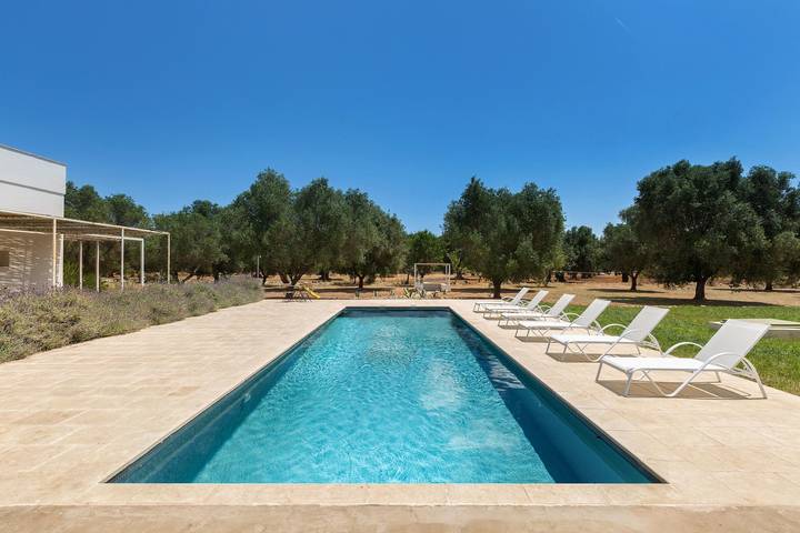 Trullo pour 13 personnes, avec Jardin et Piscine à Carovigno - 4