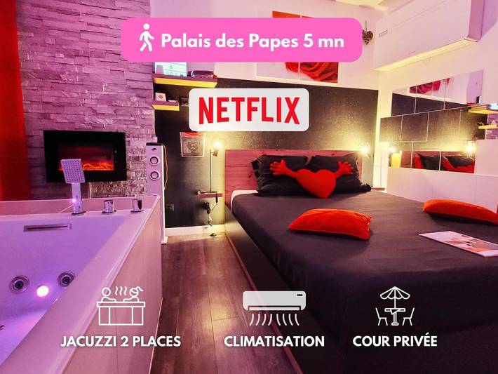 Appartement de vacances pour 2 personnes, avec jacuzzi et terrasse