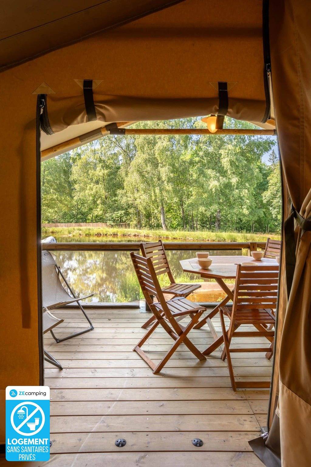 Zecamping 4* familial piscine couverte pet friendly tente 35m2 5 pers in Granges-Aumontzey, Parc naturel régional des Ballons des Vosges