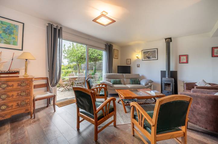 Maison de vacances 'Maison Aux Volets Bleus - Vue Mer' avec terrasse privée et jardin privé in Arzon, Côte des Mégalithes