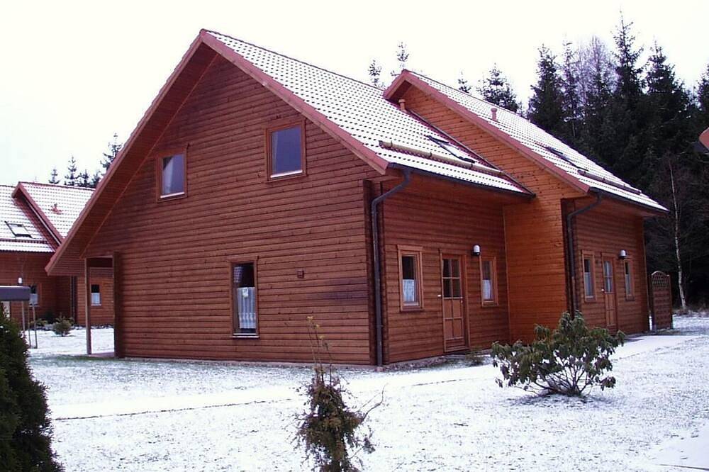 Gemütliches Holzferienhaus im Harz, 2 Schlafzimmer, 2 Bad/Wc, 6 Pers in Hasselfelde, Harzvorland