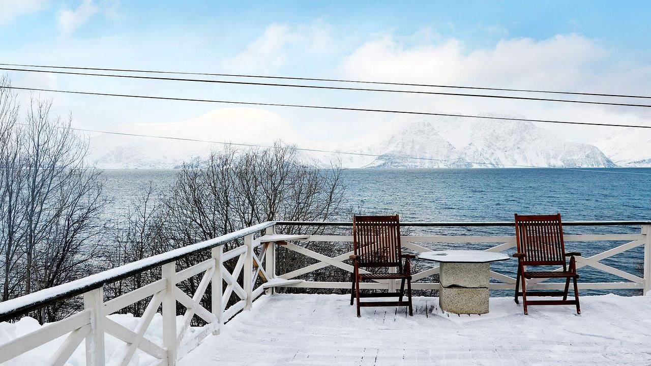 Casa de vacaciones para 6 personas con terraza in Kåfjord