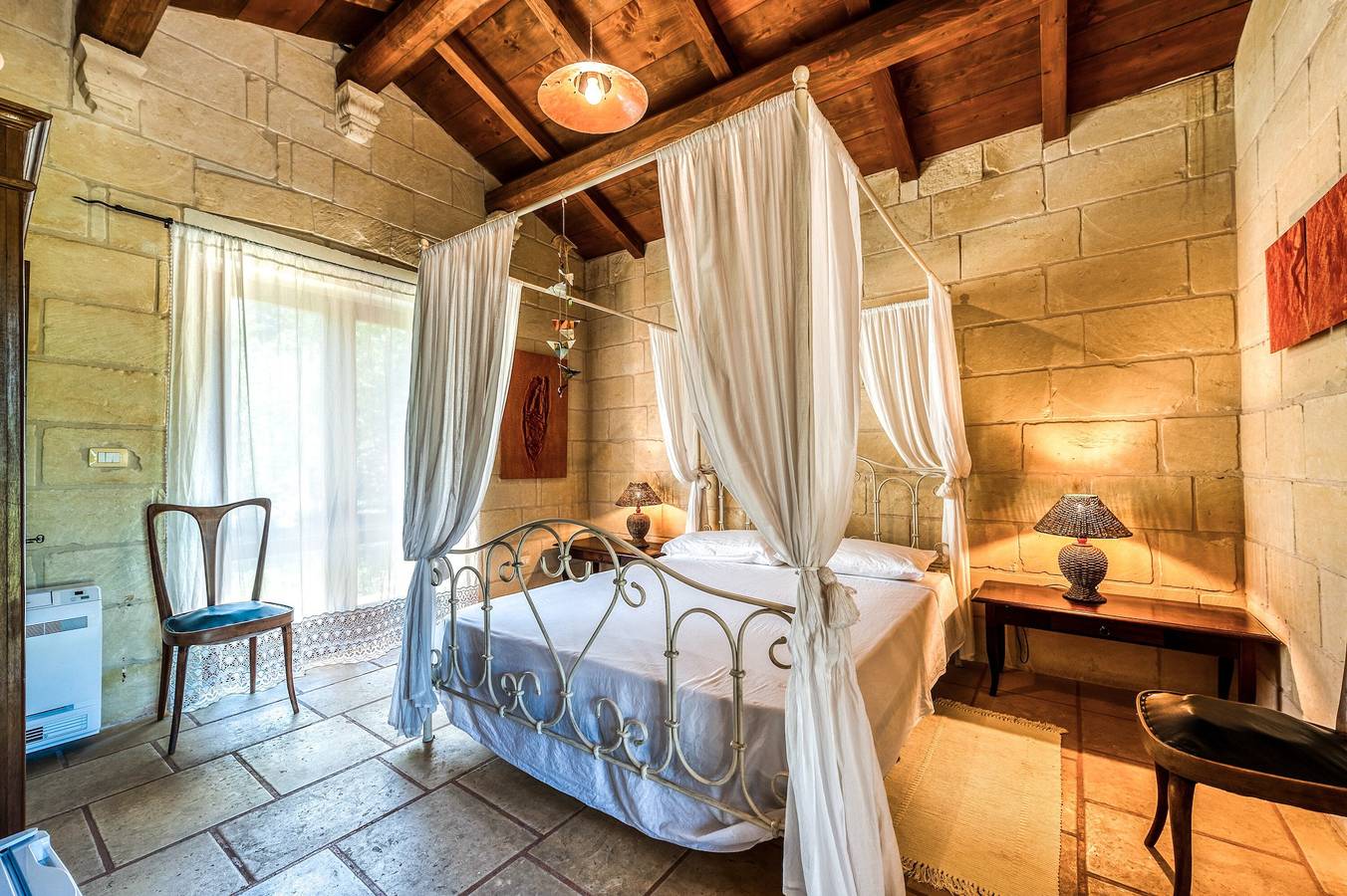 Room 'Masseria Copertini - Geco' with Wi-Fi and Air Conditioning in Vernole, Lecce Province