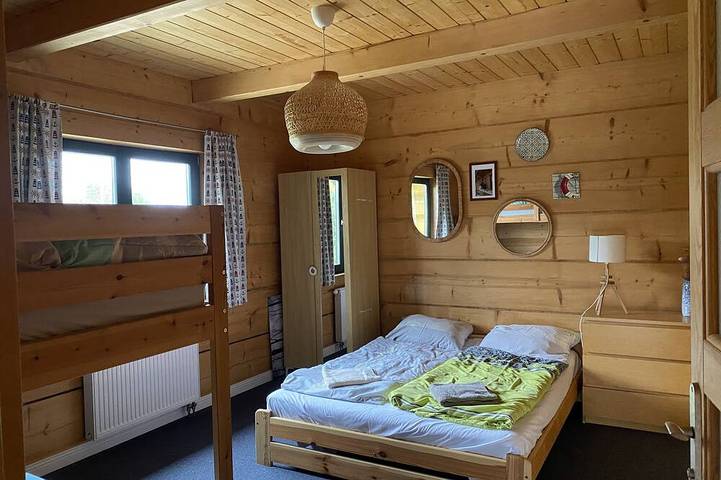 Luxus-Holzhaus mit Garten an der Ostsee mit Sauna / Whirlpool nahe Swinemünde in Kołczewo, Stettiner Haff
