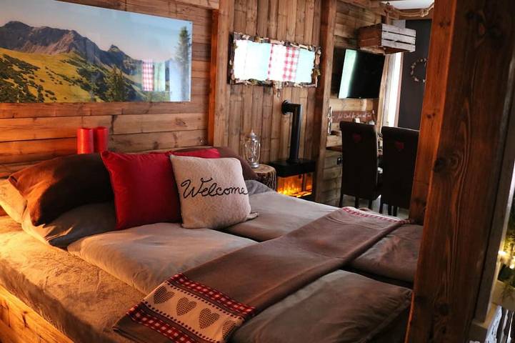 Hütte für 2 Personen, mit Terrasse und Garten in Bad Hindelang