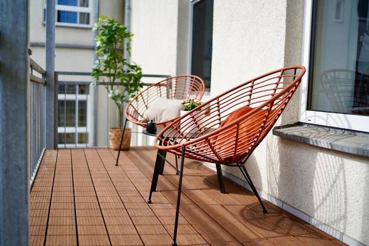 Ferienwohnung für 2 Personen, mit Balkon und Terrasse sowie Garten und Ausblick in Zwickau - 3