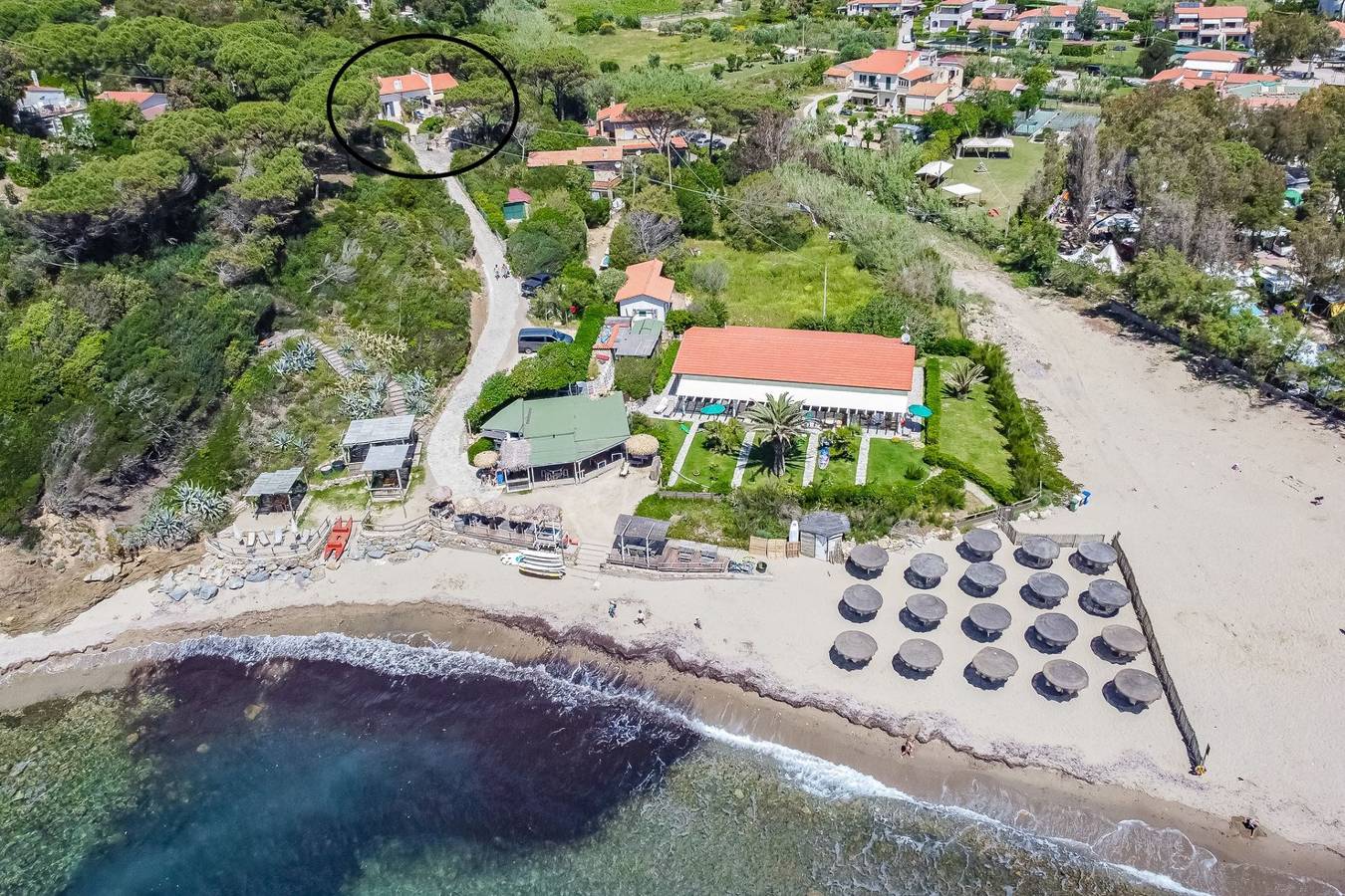 Villa für 4 Personen mit Terrasse in Lacona, Elba