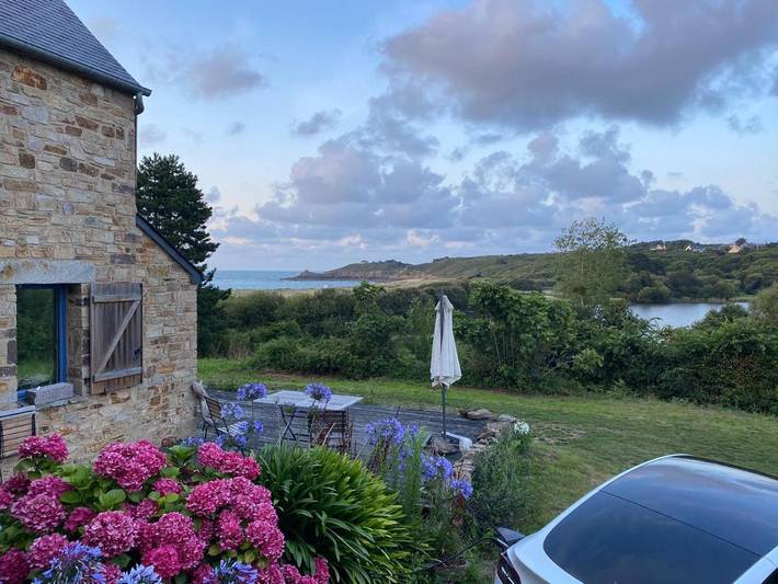 Maison de vacances pour 10 personnes, avec vue ainsi que jardin et vue sur le lac, animaux acceptés