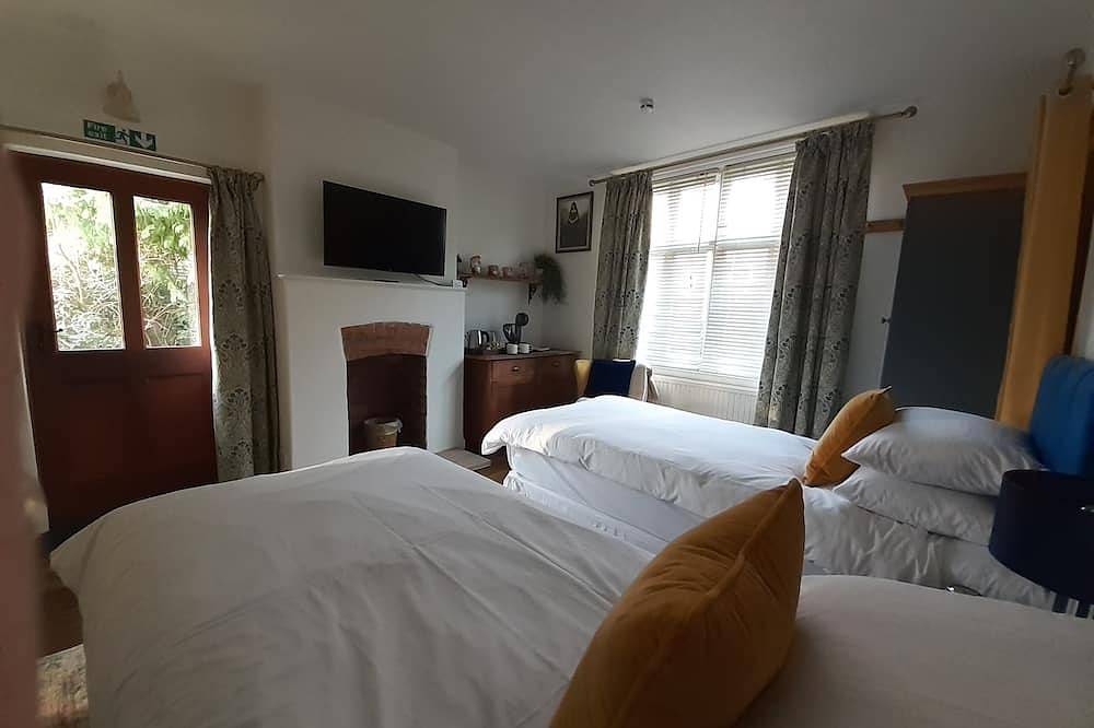 Komfort-Doppelbett oder zwei Einzelbetten-Ensuite mit Dusche in Glastonbury, Somerset