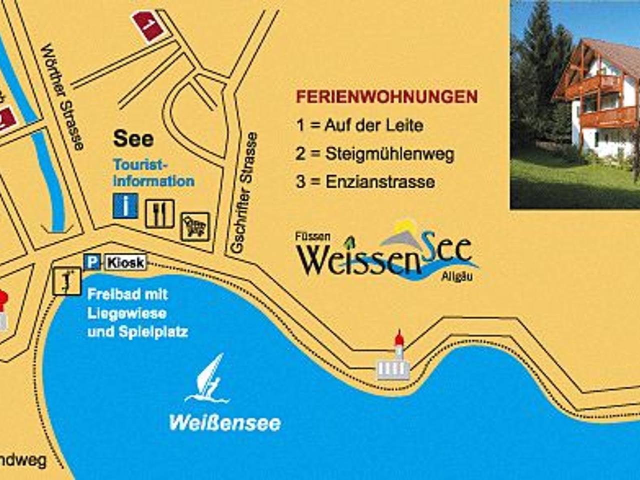 Ganze Ferienwohnung, Ferienwohnungen Steigmühlenweg - Fewo 27/7 - Gemütliche Ferienwohnung mit Westbalkon in Weißensee, Bayerisch Schwaben
