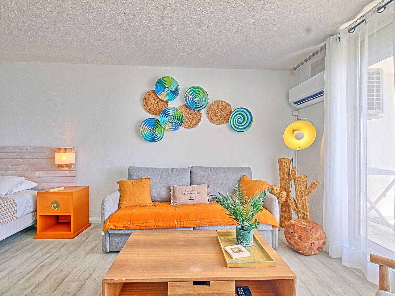 Studio entier, Sweet Candy - Studio Spacieux avec Vue Mer à Baie Orientale in Saint Martin