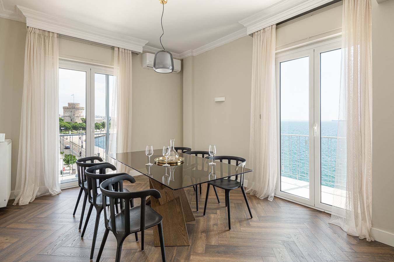 Appartement entier, Primavera: Luxury seafront apt with view in Ladadika, Région de Thessalonique