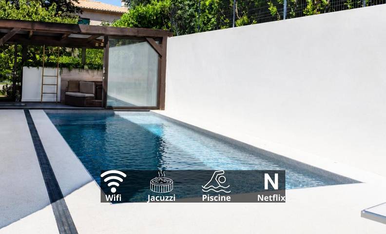 Apartamento de vacaciones para 2 personas, con piscina y jardín además de jacuzzi y balcón - 1