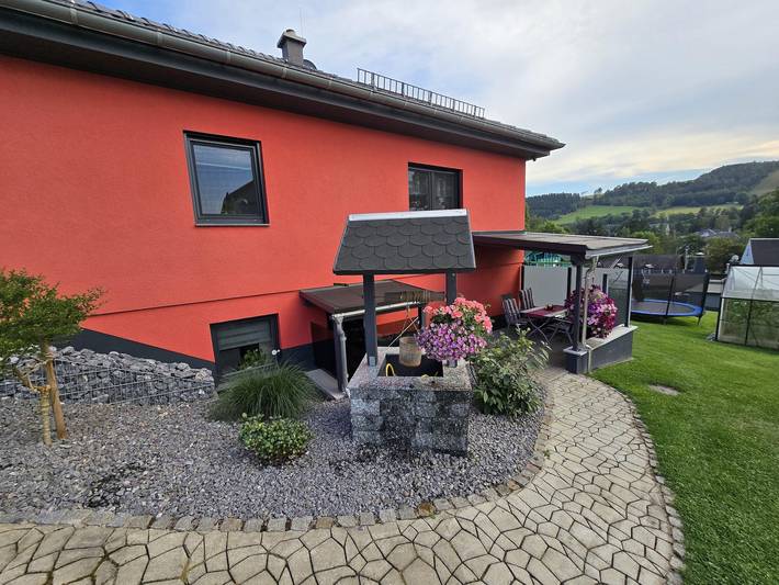 Ferienwohnung für 4 Personen, mit Terrasse und Garten, mit Haustier in Olbernhau
