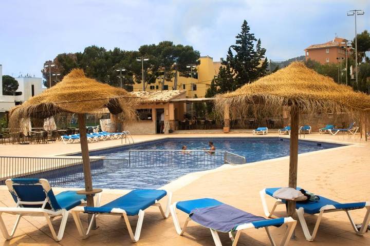 Gîte pour 2 personnes, avec vue ainsi que piscine et jardin, animaux acceptés dans Camp de Mar - 3