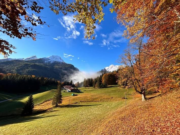 BnB für 2 Personen, mit Balkon und Terrasse sowie Garten und Ausblick am Königssee
