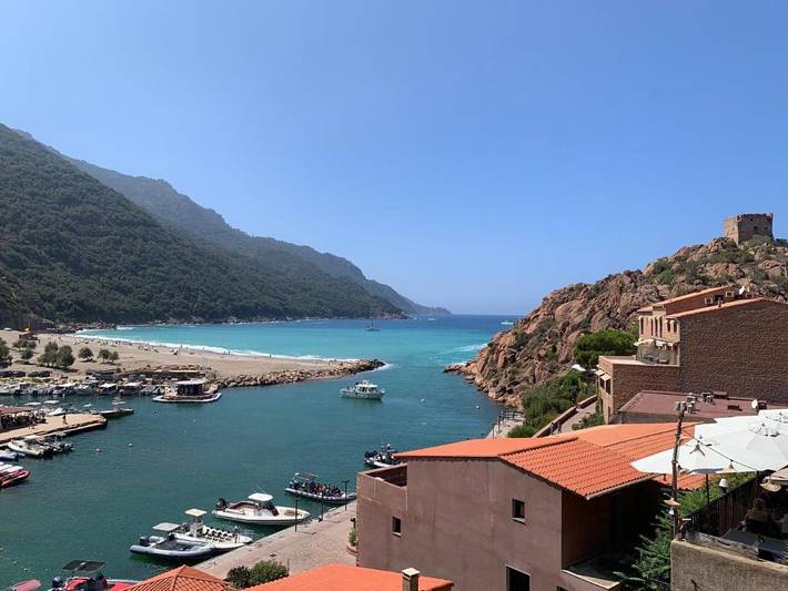 Appartement de vacances pour 5 personnes, avec Balcon ainsi que Terrasse et Vue