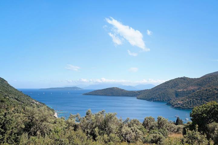 Entire studio, Vardia Studio B: Sea View, Balcony, and Wi-Fi Close to the Beach in Poros (Lefkada), Greece