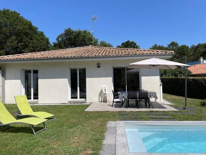 Location de vacances pour 7 personnes, avec jardin ainsi que piscine et vue à Saubion - 3