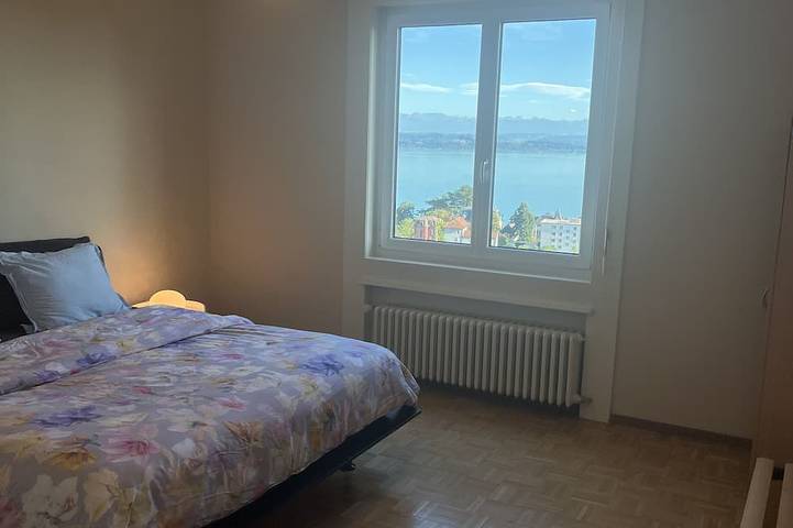 Ganze Wohnung, Large penthouse apartment with lake view in Neuchâtel, Lake Neuchâtel
