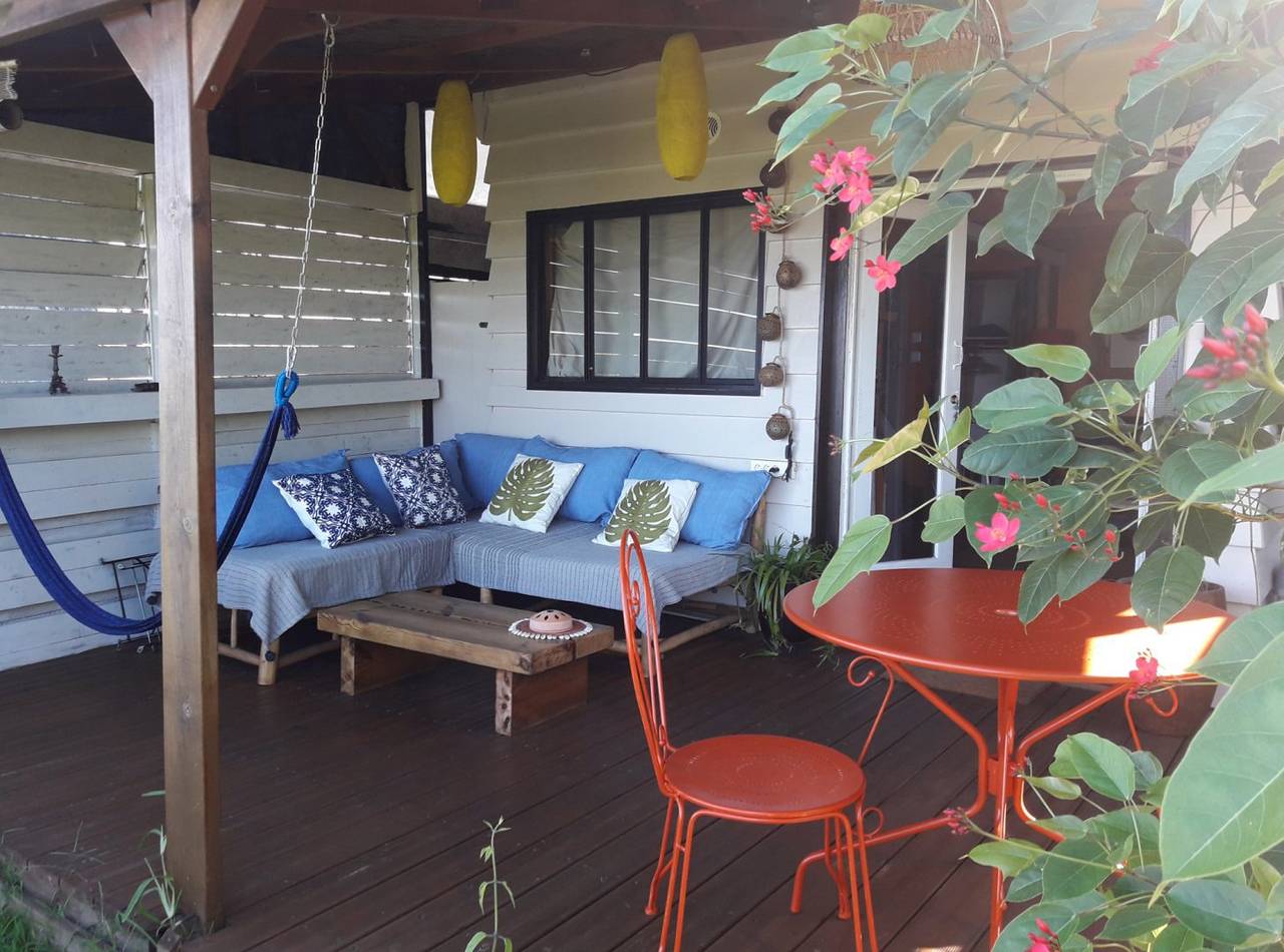 Bungalow en bois, jardin tropical in Saint-Leu, Île de la Réunion