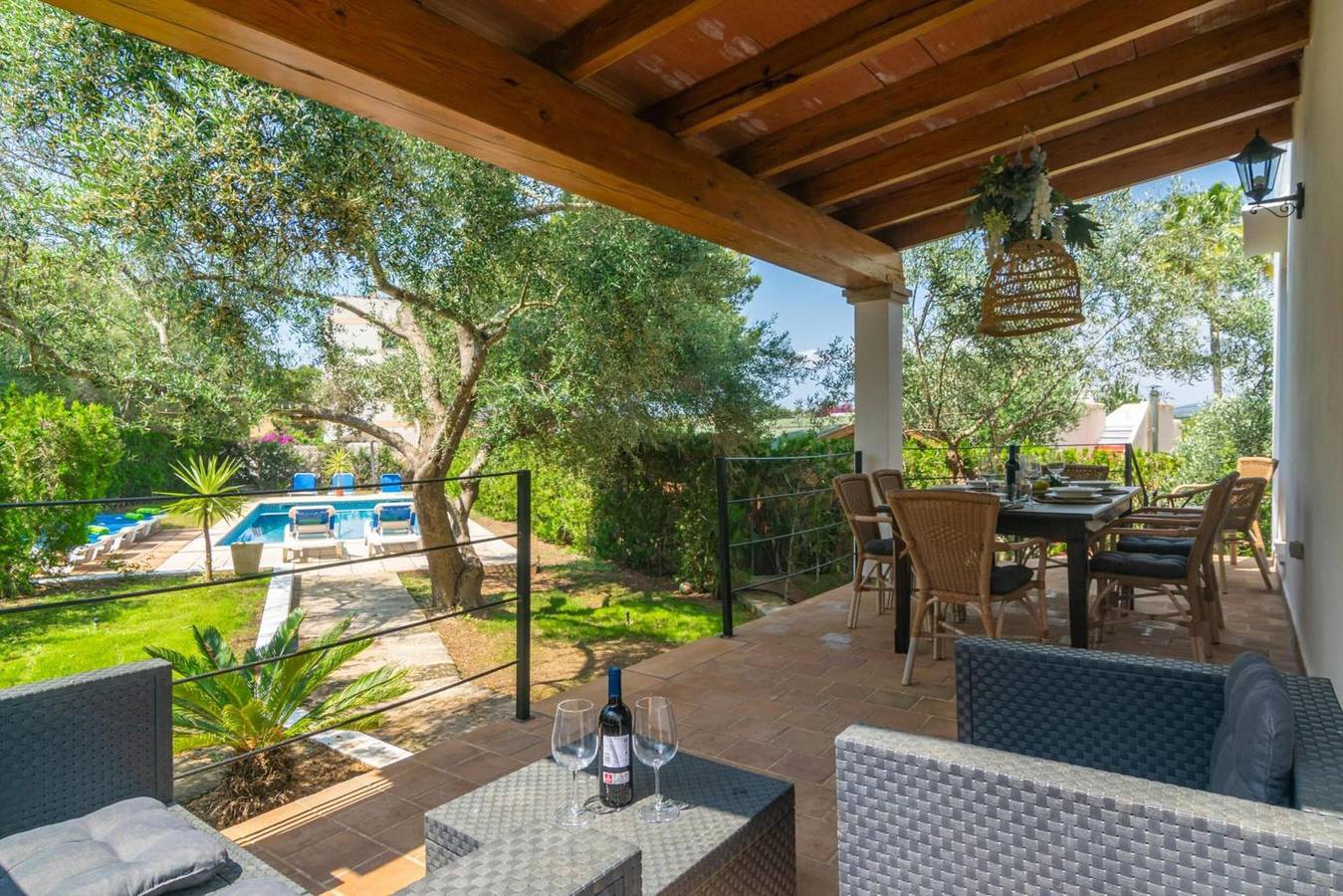 Villa „Blanca“ mit privatem Pool, Wlan und Klimaanlage in Cala Serena, Felanitx