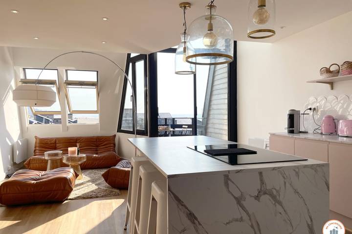 Ganze Wohnung, Ferienwohnung für 6 Personen mit Terrasse in Deauville, Lisieux und Umgebung
