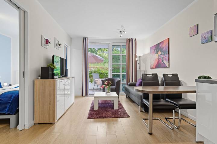 Ferienwohnung für 2 Personen, mit Balkon und Sauna in Benz