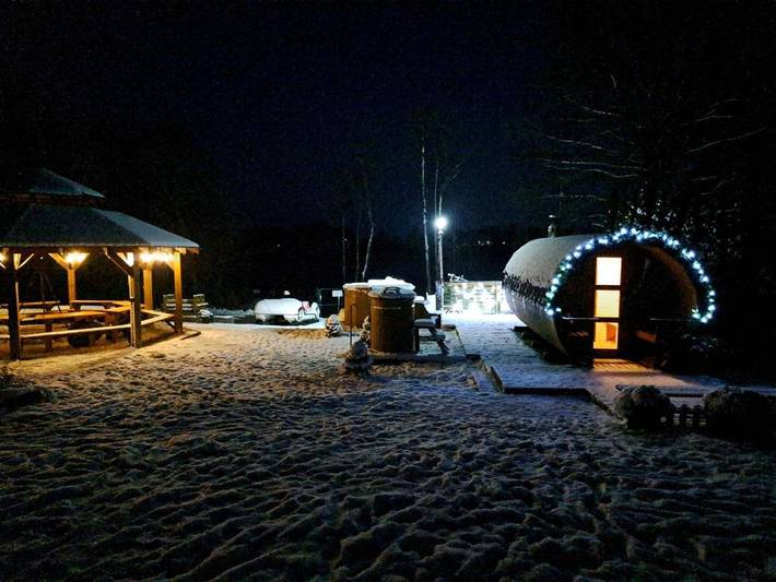 Ferienhaus für 2 Personen, mit Garten und Ausblick sowie Sauna, mit Haustier in Polen