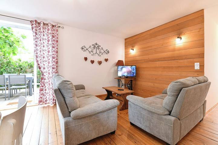 Appartement de vacances pour 5 personnes, avec terrasse, animaux acceptés