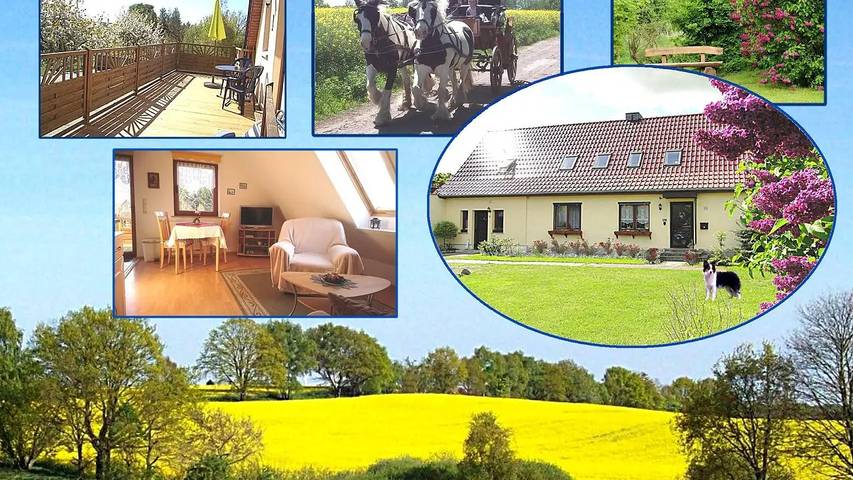 Ferienwohnung für 3 Personen, mit Balkon und Garten