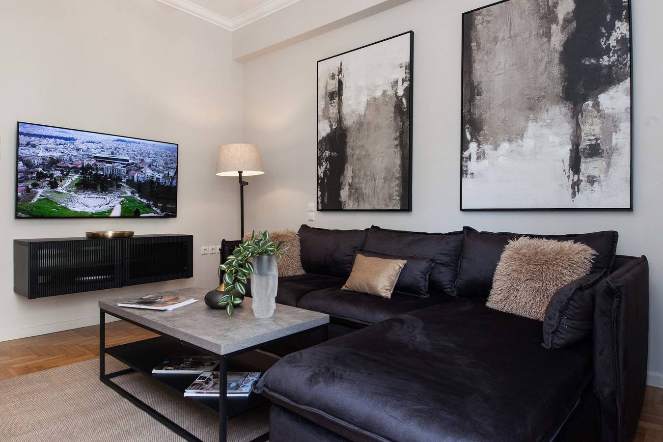 Apartamento entero, Apartamento de vacaciones para 4 personas con balcón/terraza in Sección central de Atenas, Atenas