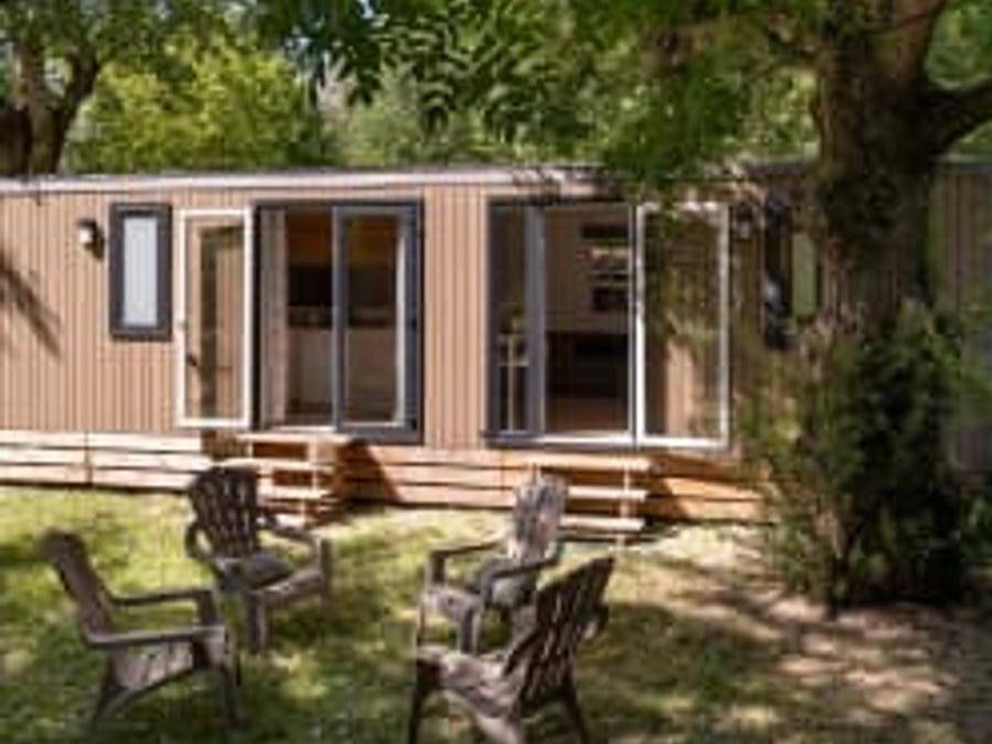 Camping Sandaya Les Rivages - Mobile home 6 persons - Cottage Libellule 6p 3bed 2bath **** air conditioning in Millau, Parc naturel régional des Grands Causses