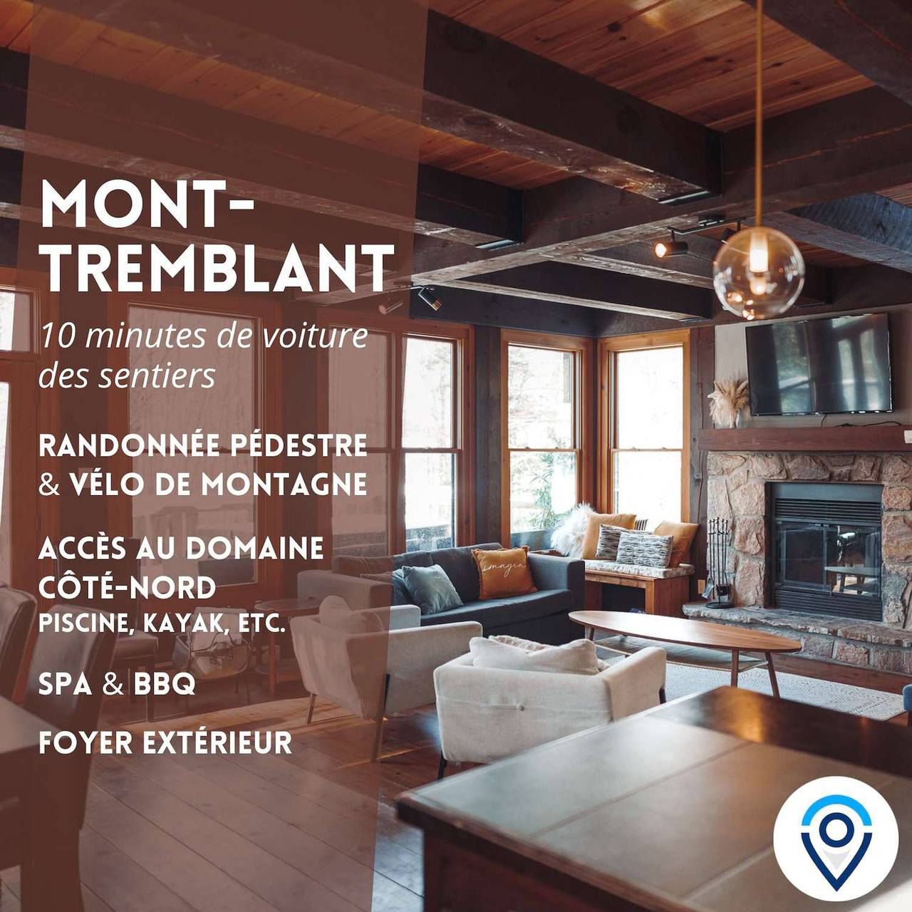 Vacation Rental for 10 Guests in Lac-Supérieur, Quebec